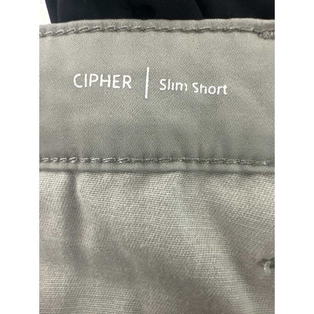 AG Adriano Goldschmied Cipher Slim Fit Shorts Mens Gray Cotton Blend Size 36 - Picture 7 of 11
